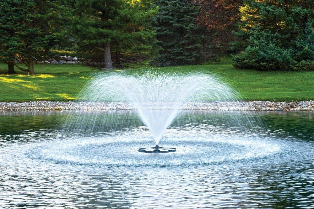 Airmax Fountain With 100' Cord - 3 Patterns & Control Panel Airmax EcoSeries 1/2 HP Floating Fountain