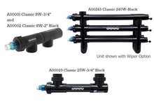 Load image into Gallery viewer, Aqua UV Clarifiers/Sterilizers 8W-3/4 Inch / Black Aqua UV Classic Series UV