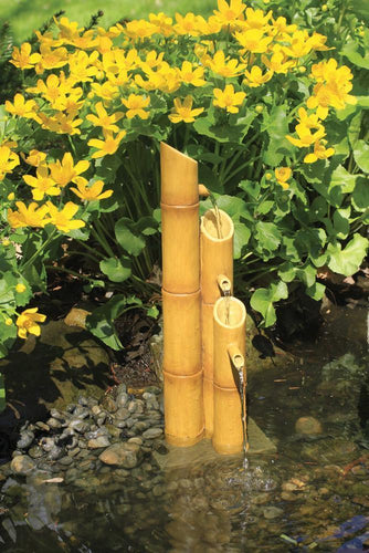 Aquascape Fountains & Pond Decor Aquascape Pouring Three-Tier Bamboo Fountain w/pump