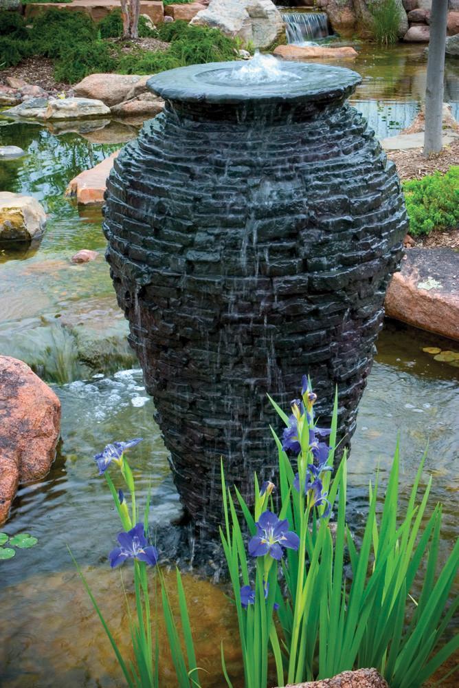 Aquascape Fountains & Pond Decor Aquascape Stacked Slate Urn - Large