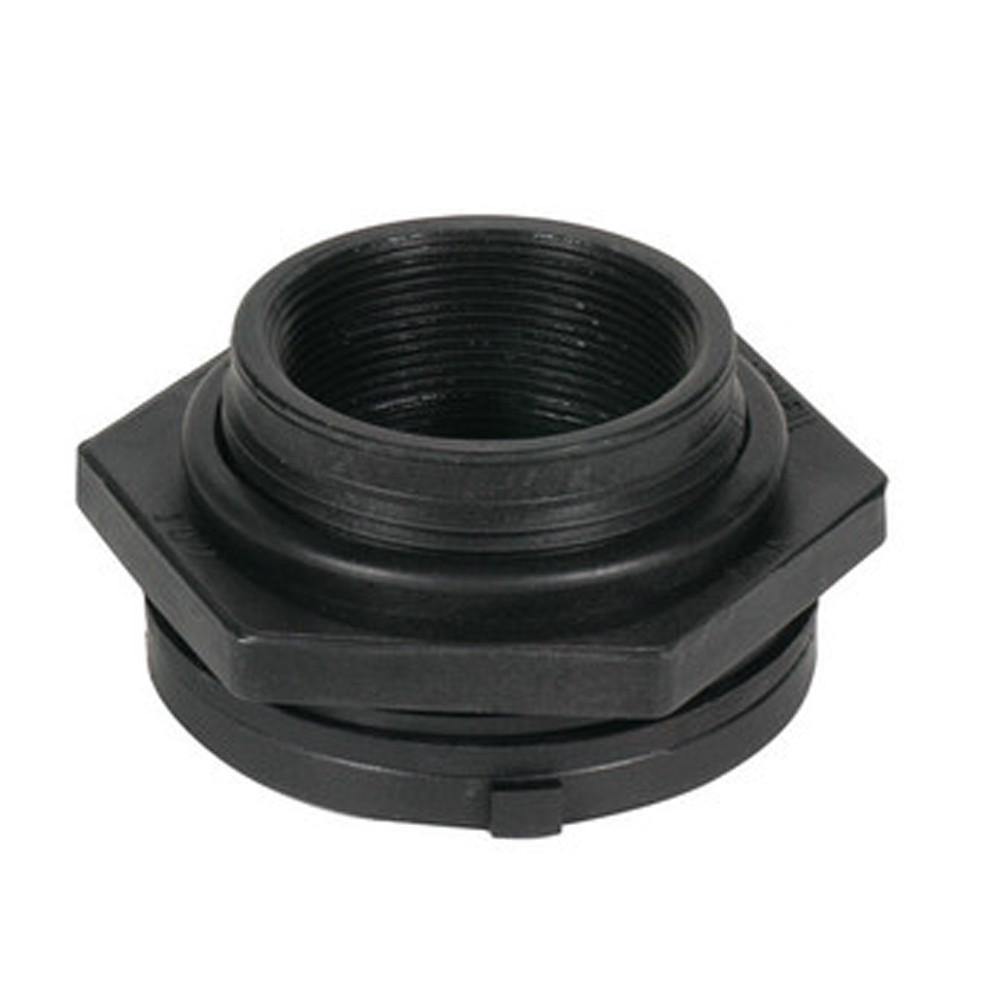 Aquascape Installation Tools 3/4 Inch Aquascape Black Poly Bulk Head Fitting