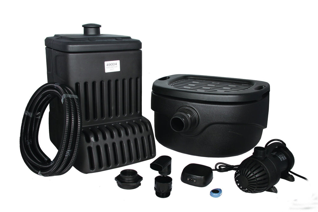 AquascapePRO Rain Harvesting AquascapePRO RainXchange Decorative Fountain Kit w/AquaSurge PRO 2000-4000