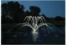 Kasco Fountain Light Repl Puck Color Kit- White Kasco Replacement LED Puck Kit