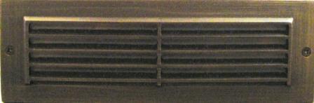 Universal Lighting Pond Lighting/Foggers Large Brass Step Light Louvered - Bronze Universal Lighting Step Light Cover - Brass