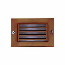 Load image into Gallery viewer, Universal Lighting Pond Lighting/Foggers Small Brass Step Light Louvered - Bronze Universal Lighting Step Light Cover - Brass